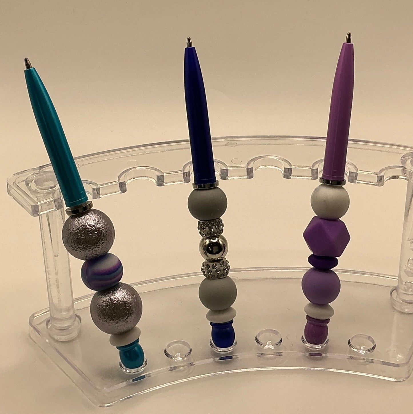 Stylus Pen - Blue Swirl & Foil