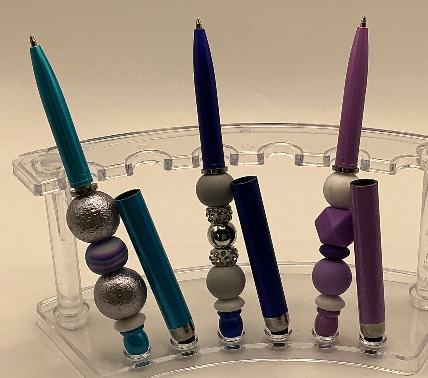 Stylus Pen - Blue Swirl & Foil
