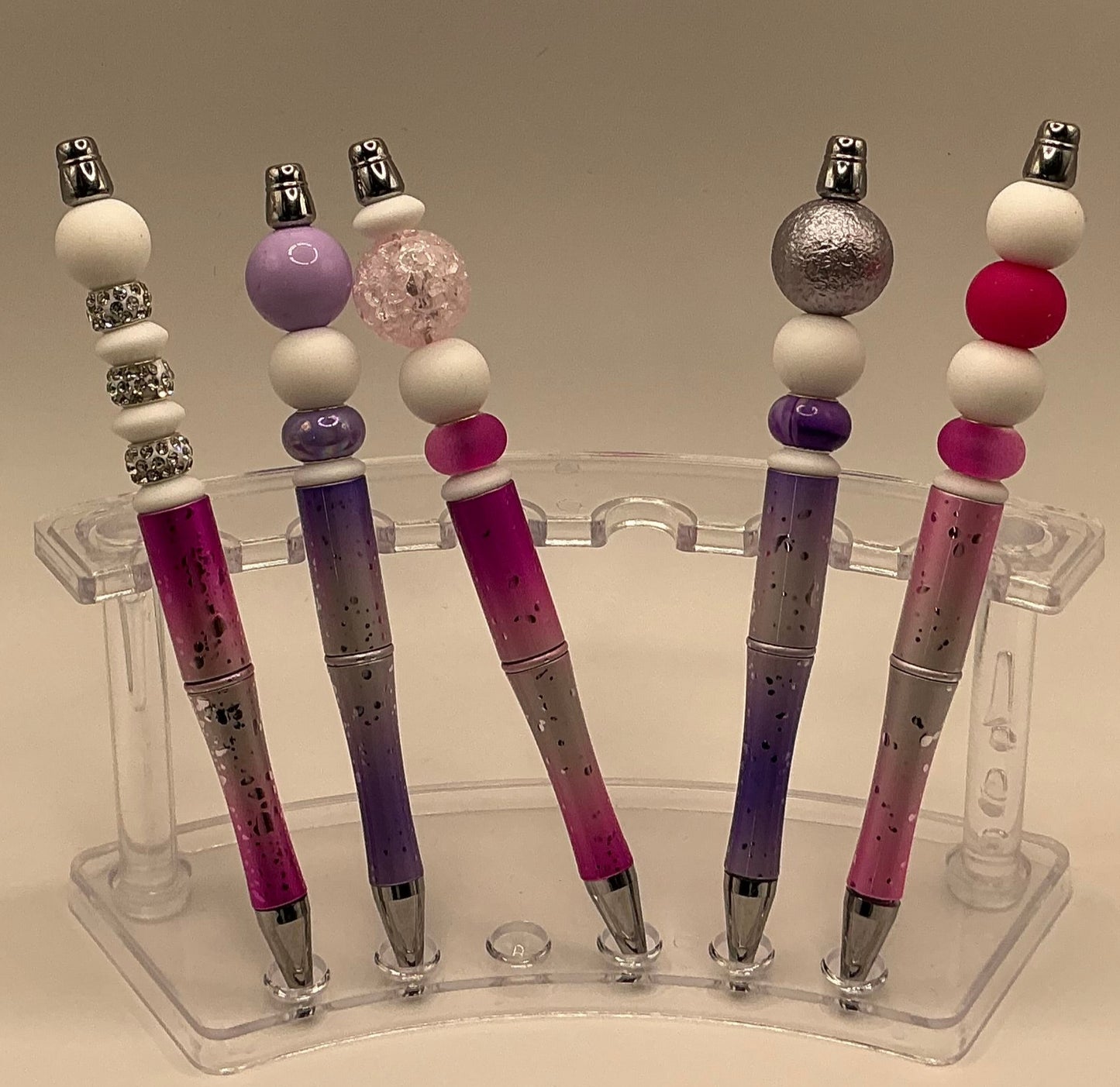 Raindrop Pens - Purple & Foil