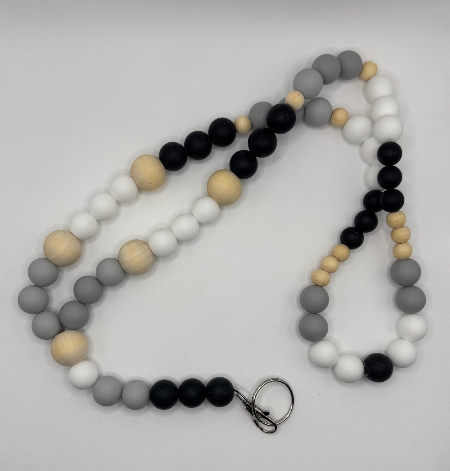 Lovely Lanyards / Grey, White, Black