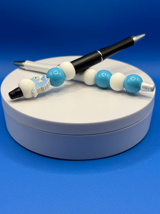 6 Piece Set (Kindness Keychain, Badge Holder, 2 Pullies & 2 Pens) Blue