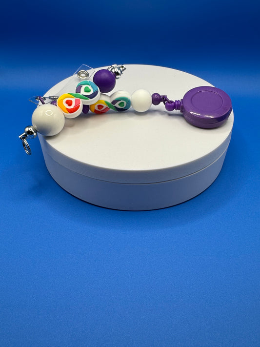 Badge Holder & Pullie / Autism Infinity