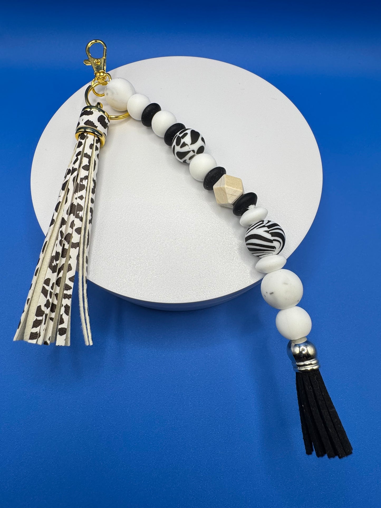 Kindness Keychains / Cheetah Large Tassel