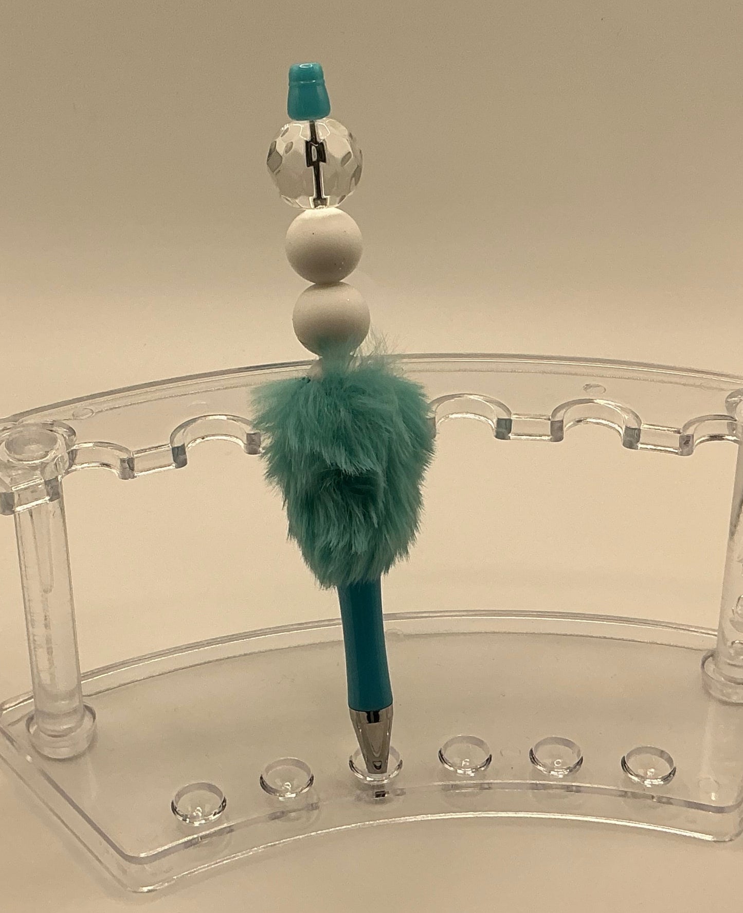 Peacock Pens - Sky Blue & Clear