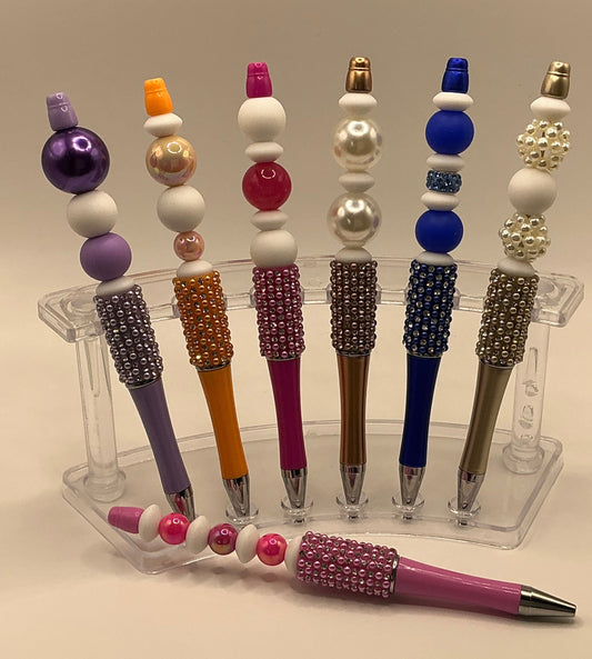 Bling Pens - Strong Pink Pearls & 3 Mini