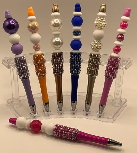 Bling Pens - Strong Pink Pearls & Big Shine