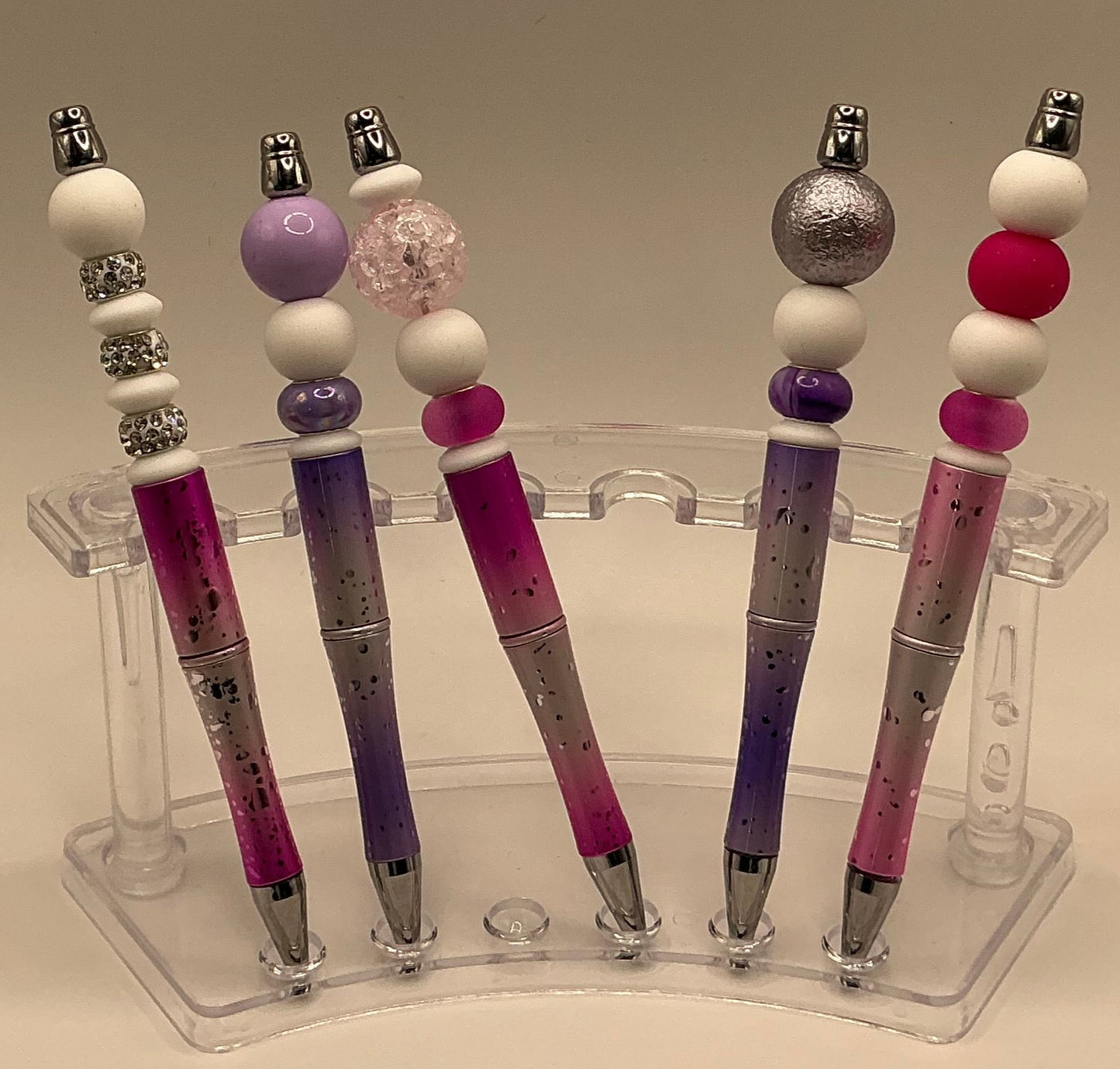 Raindrop Pens - Pink & Bling