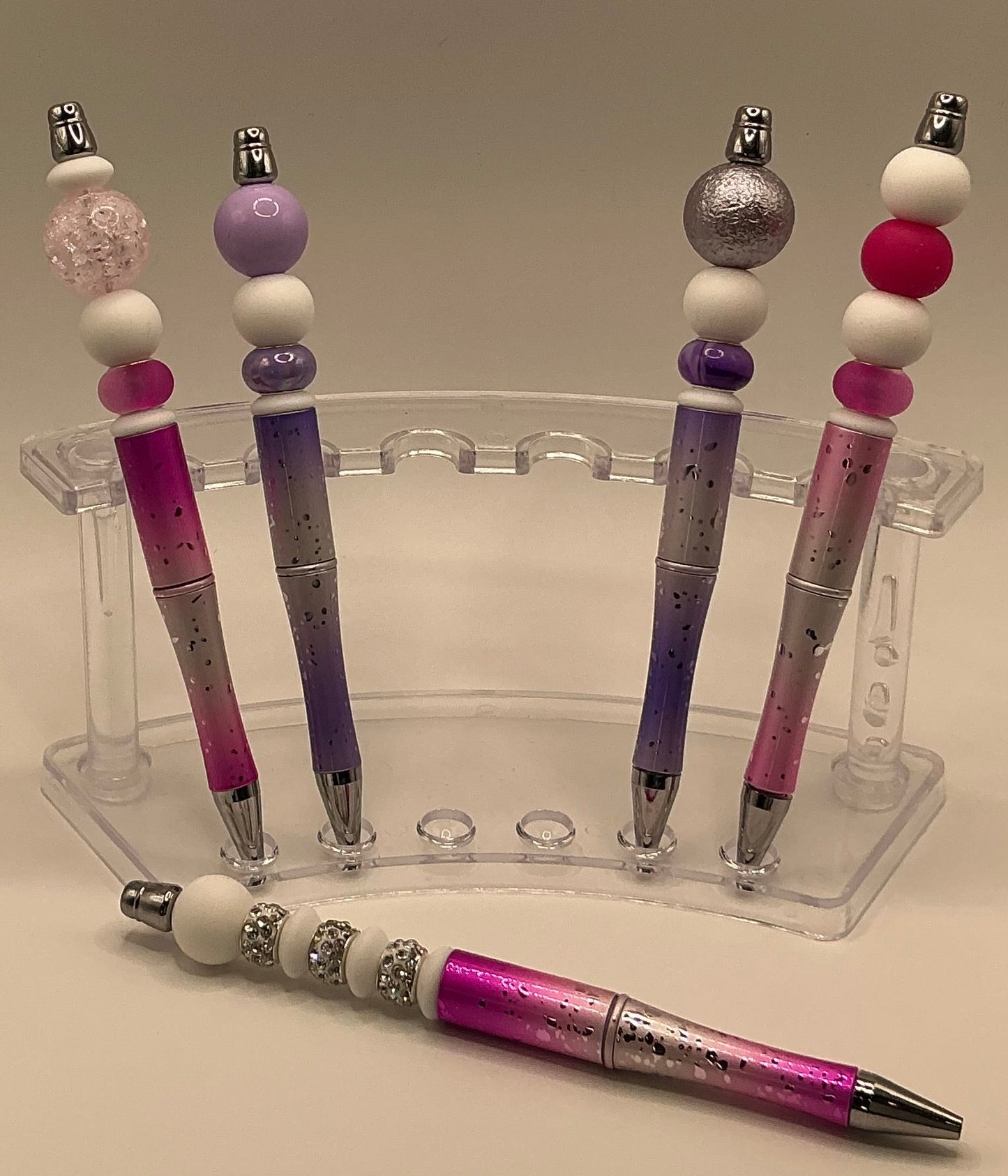 Raindrop Pens - Pink & Bling