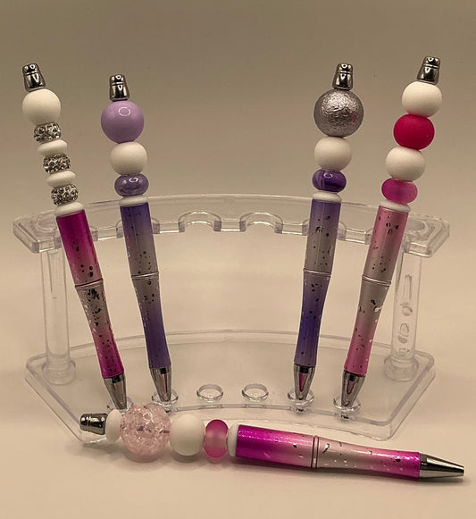 Raindrop Pens - Pink & Sparkle