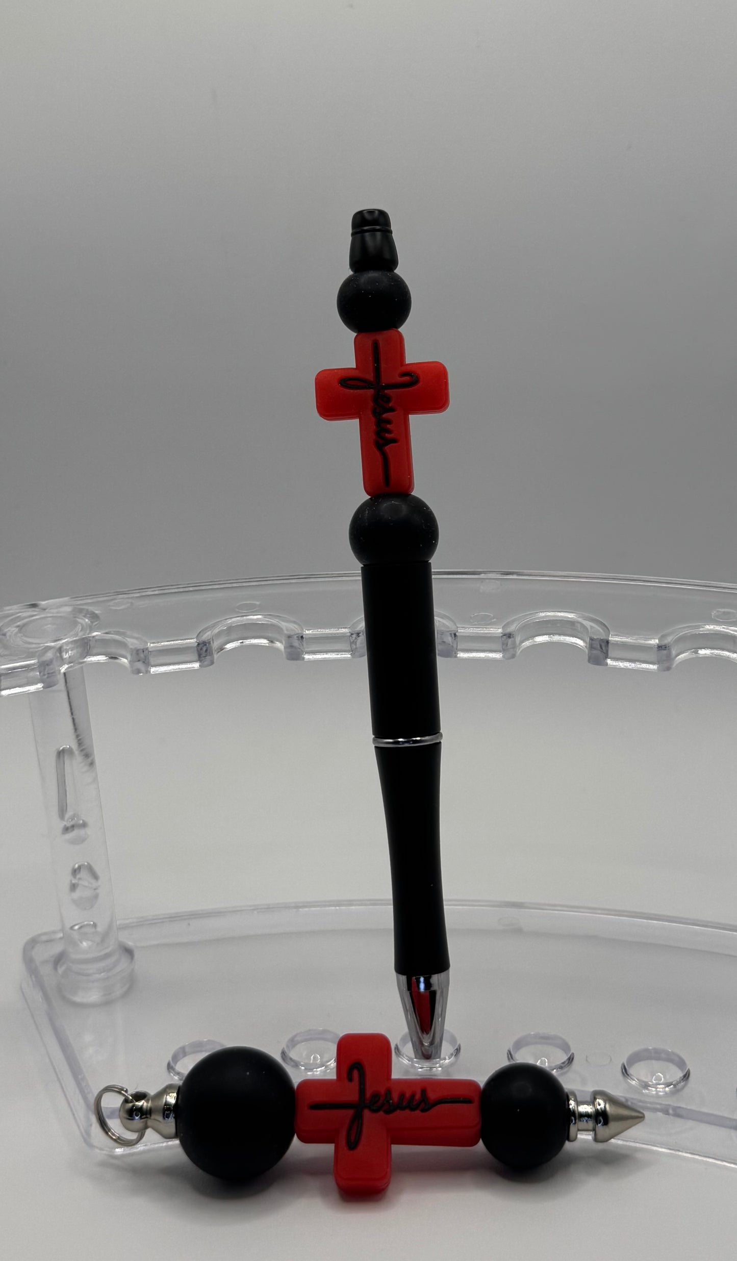Pullie & Pen Set / Jesus Cross Red & Black