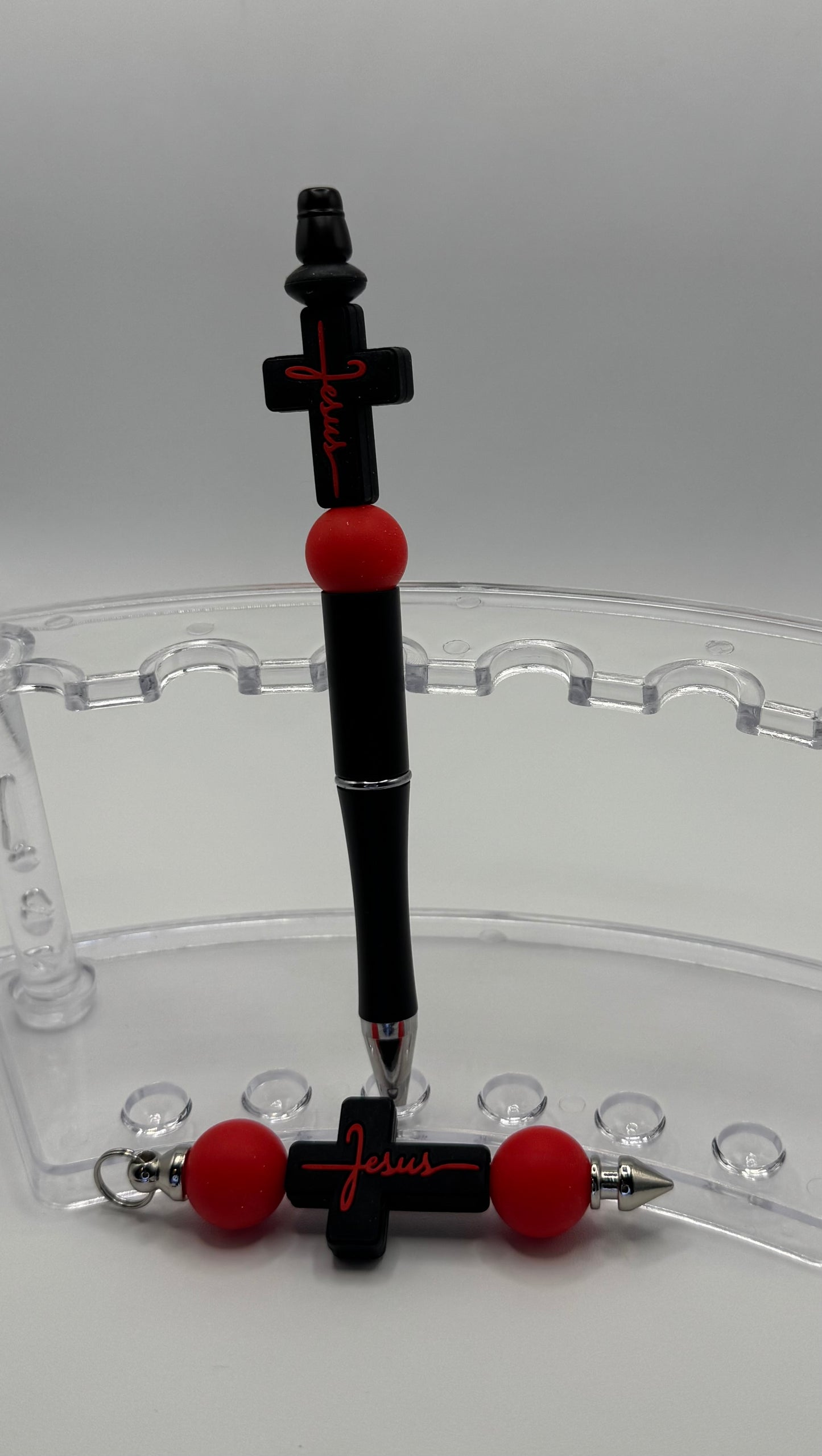 Pullie & Pen Set / Jesus Cross Black & Red