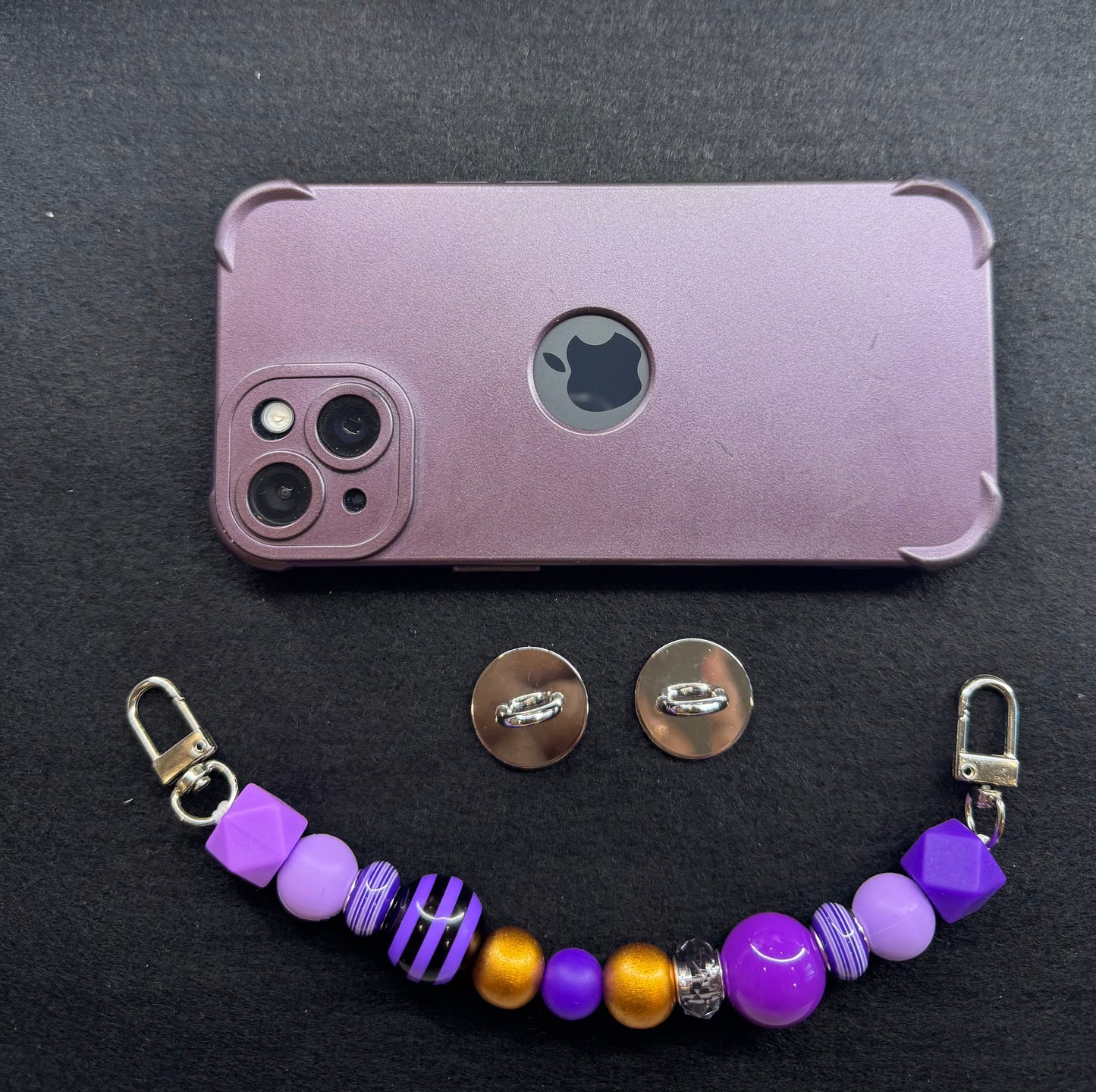 Sassy Phone Straps / Big Joe's Purple & Gold