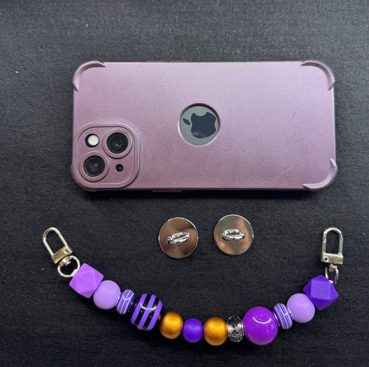 Sassy Phone Straps / Big Joe's Purple & Gold