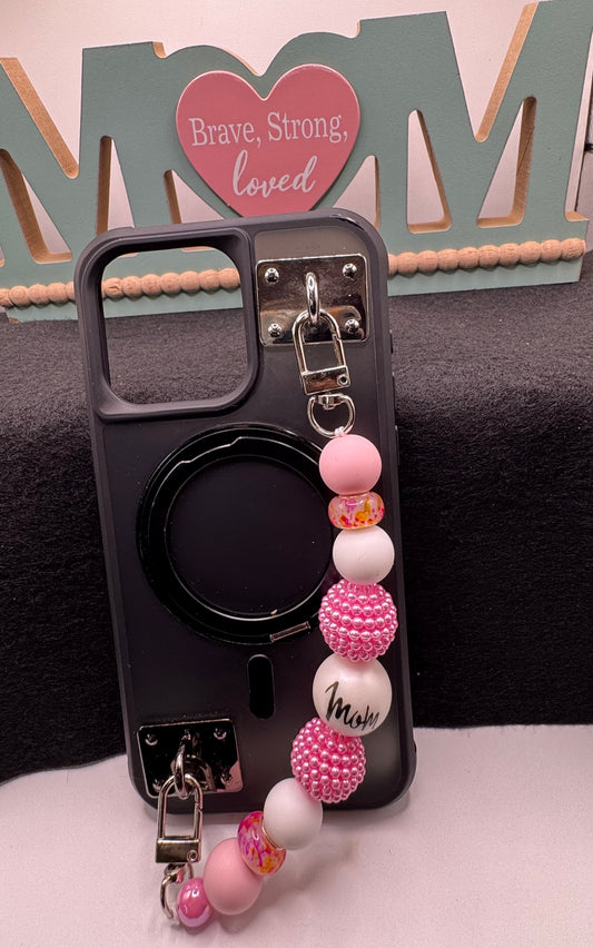 Sassy Phone Straps / Mom / Pink