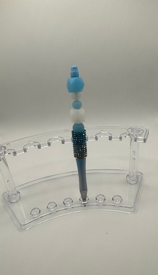 Bling Pen / Blue & Clear
