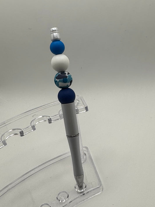 Pure Joy Pens / White Blue Swirl