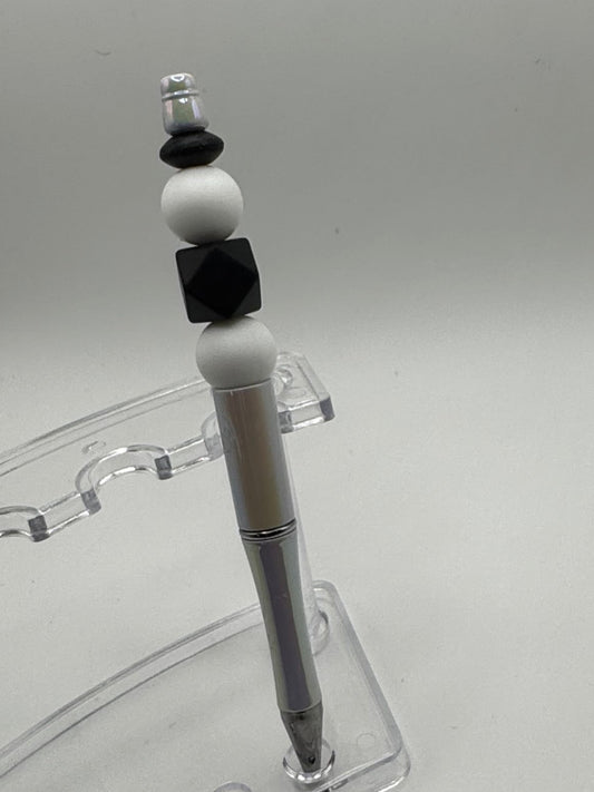 Pure Joy Pens / White with Black Hexagon