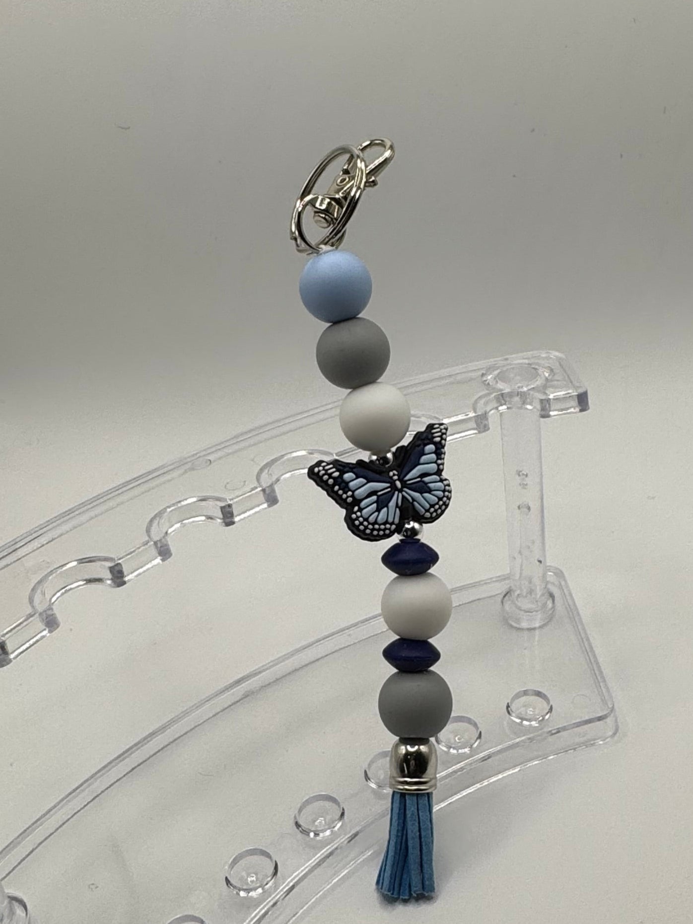 Kindness Keychains / Butterfly Blue & Tassel