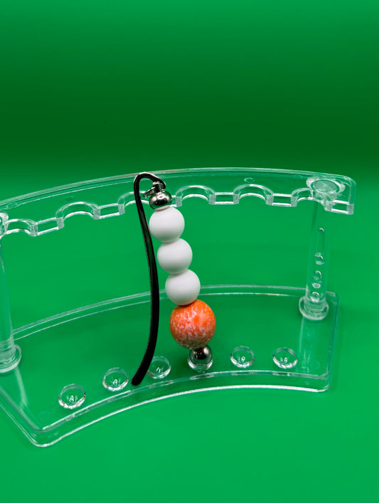 Book Marker / Orange & White 2