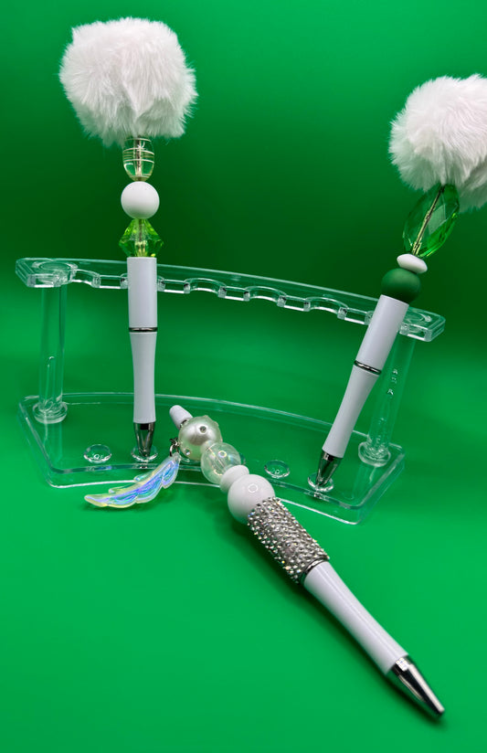 Bling Pens - White & Shiny Bling