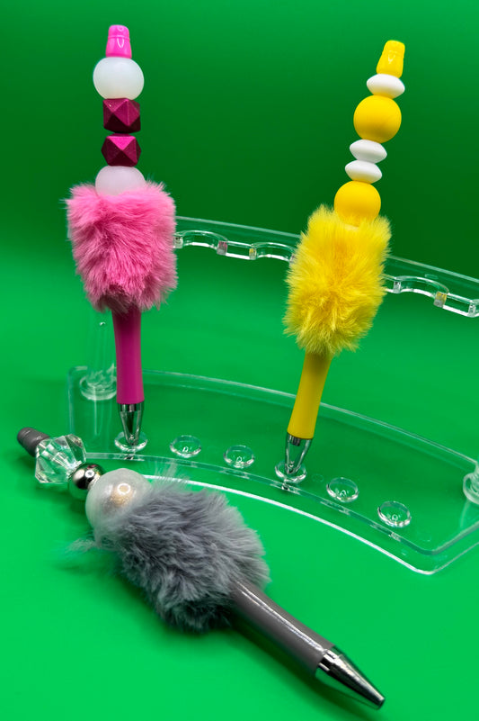 Peacock Pens - Gray & Silver