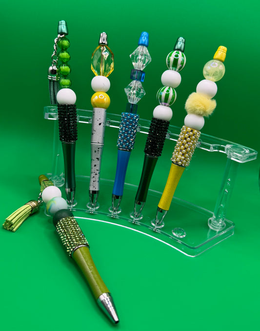 Bling Pens - Lets Be Square Green