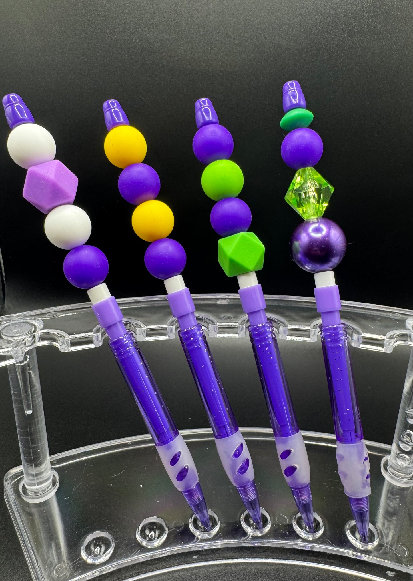 Pretty In Purple - Pencils with Green