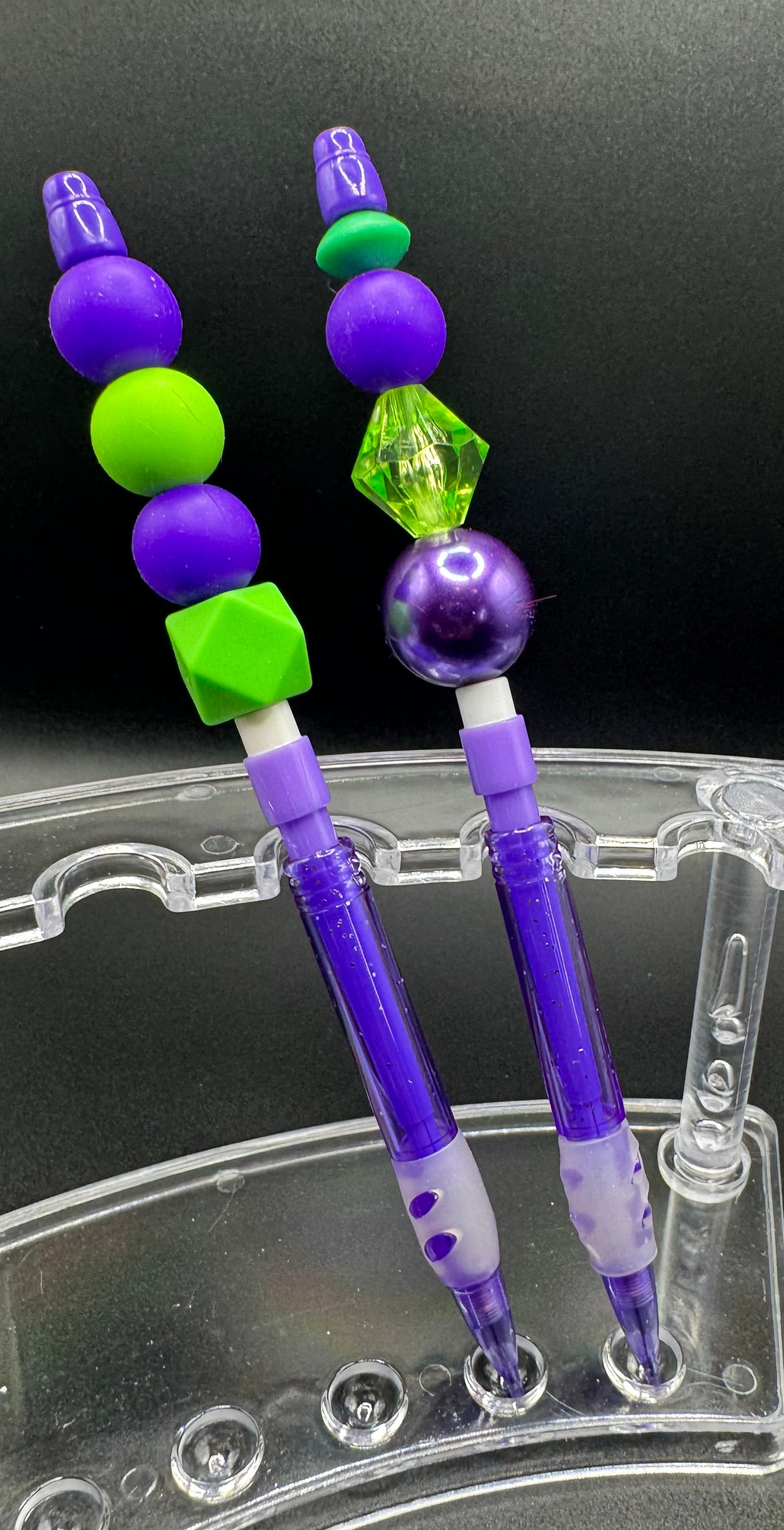 Pretty In Purple - Pencils with Green