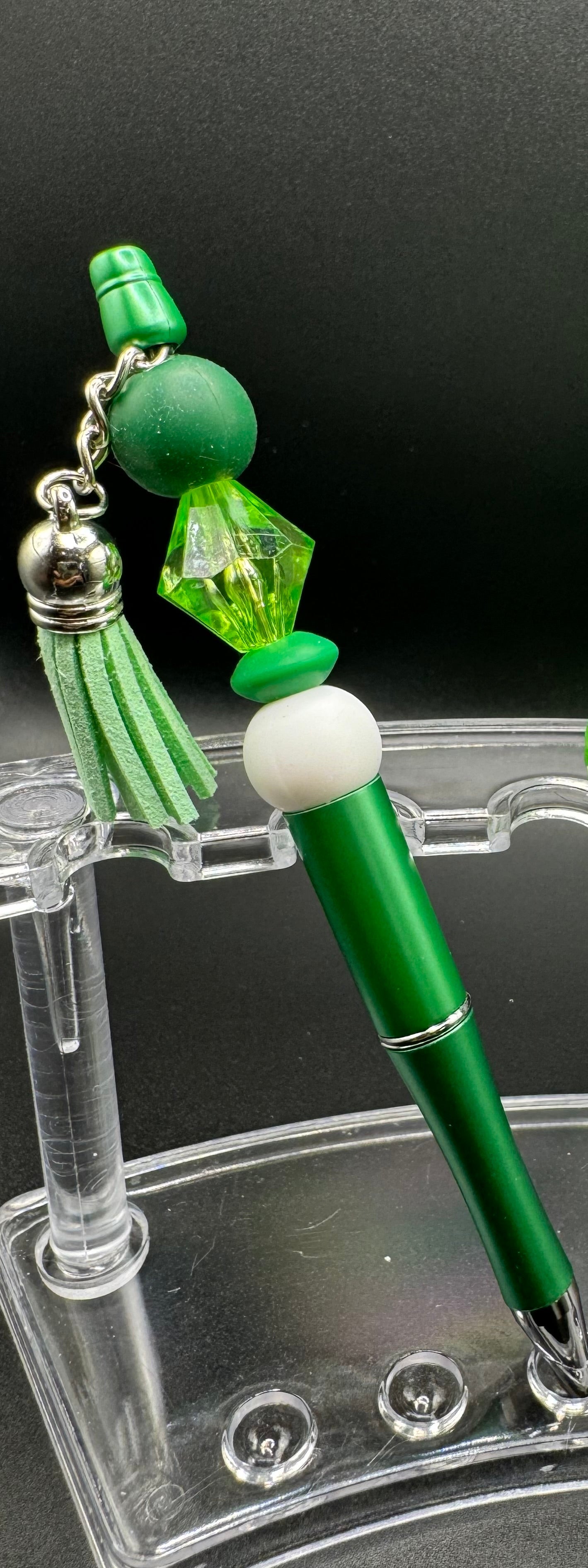Pure Joy Pens - Green, White & Tassels