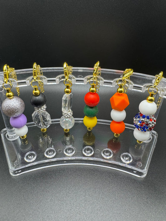 Cup Dangle - Black & Bling