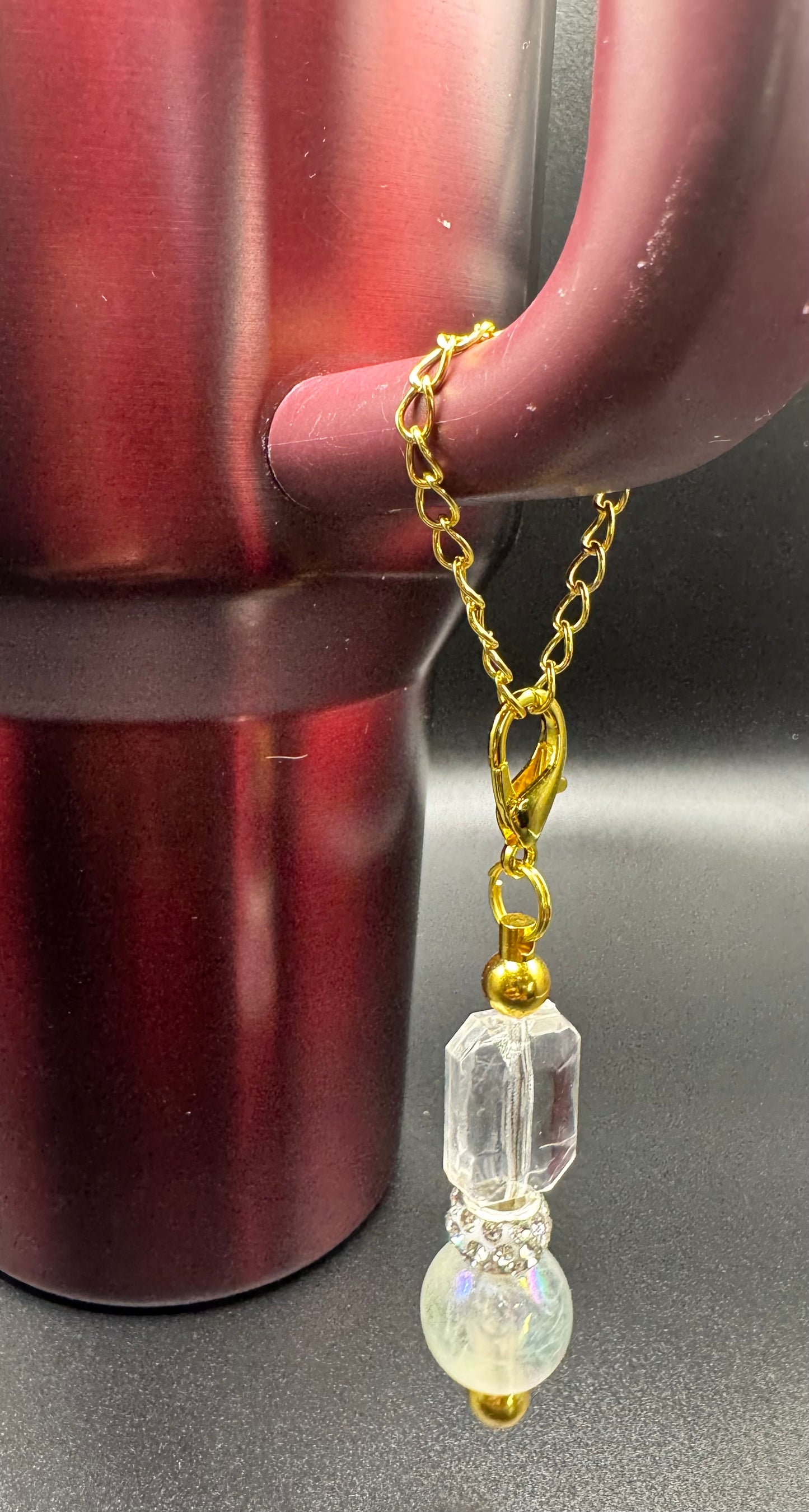 Cup Dangle - Clear & Bling