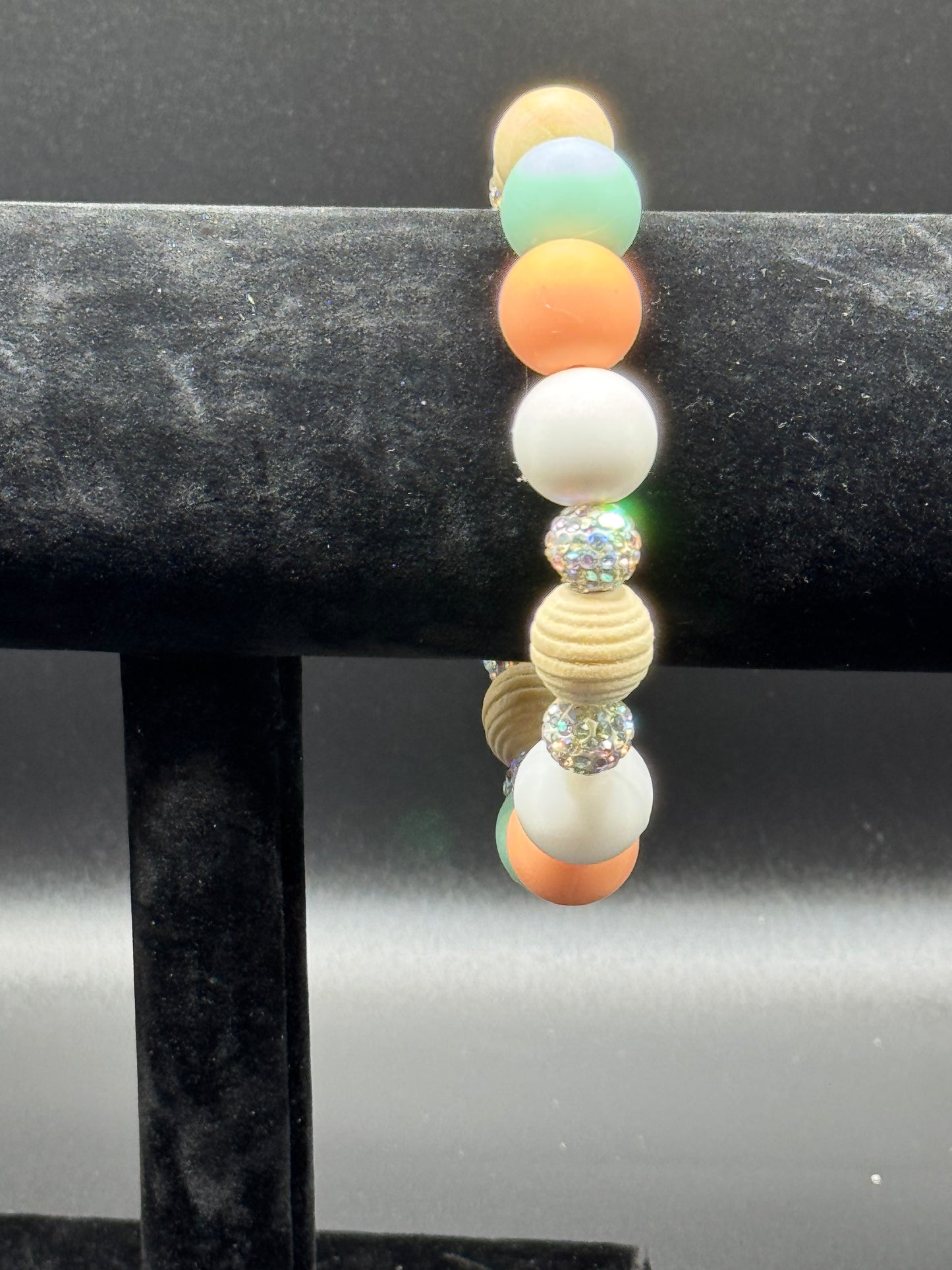 Butterfly Bracelets - Peach & Bling