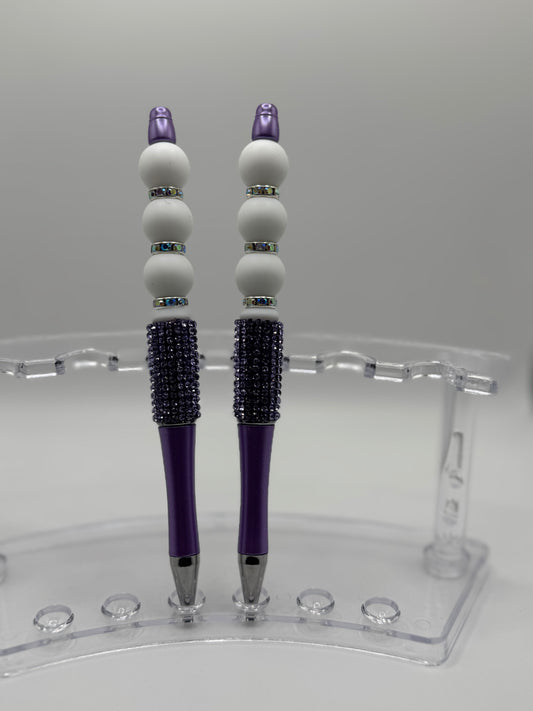Bling Pens - Purple & Bling