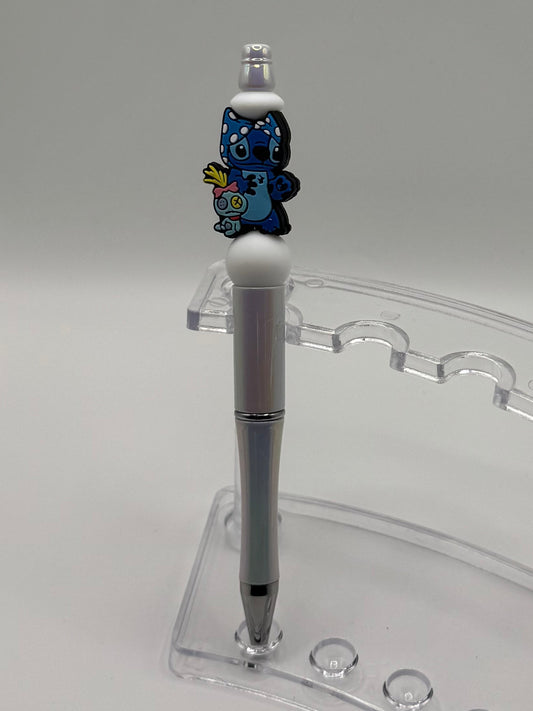 Stitch This Pen - White & Shiney