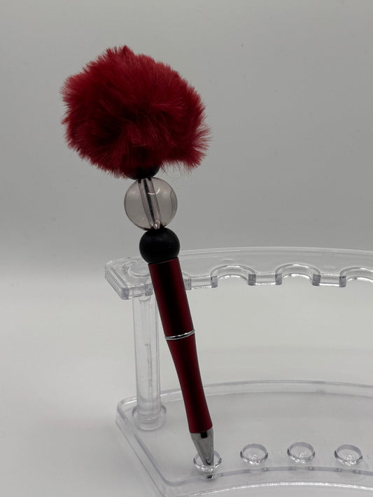 Puff Pen - Deep Red, Black & White 1