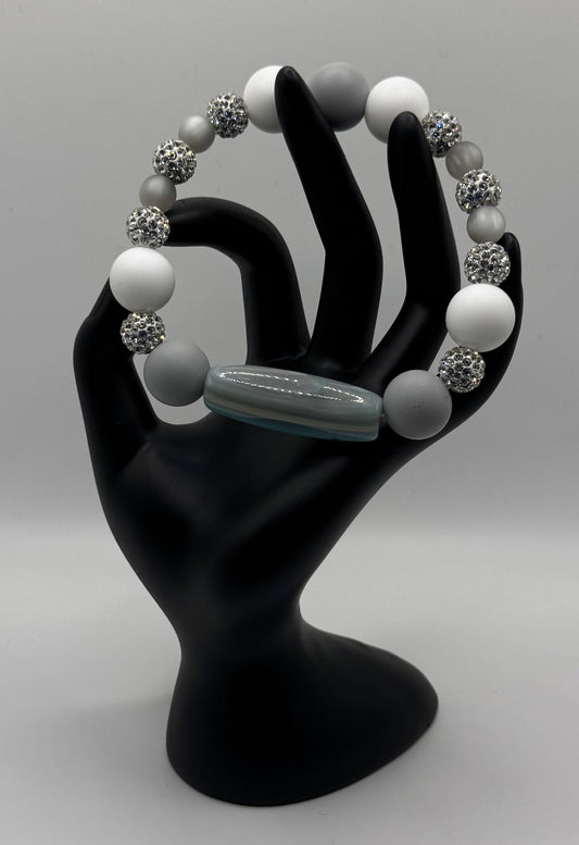Beautiful Bracelets - Gray & White