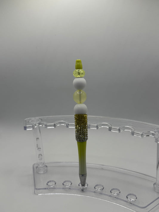 Pure Joy Pens / Yellow Bling & Ball 3 Clear Ring