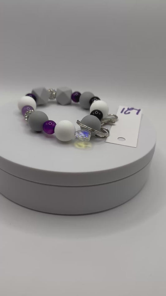 Rightful Wristlets / Purple Leaves