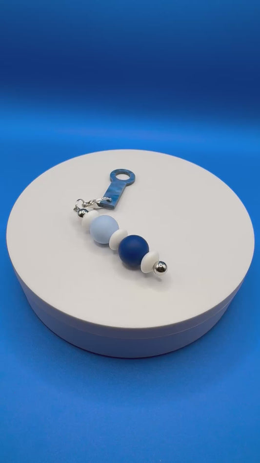 Straw Dangle - Blue